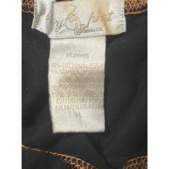 Baby Phat Authentic Y2K Black Velour Sweatpants XL Rhinestone Logo Crest - Picture 5 of 8